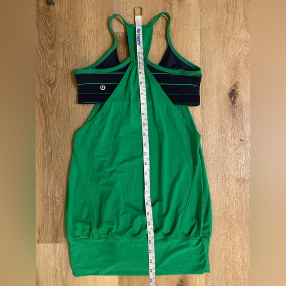 Lululemon No Limits Tank Green Bean Slalom Stripe Inkwell  Inkwell - Picture 10 of 10